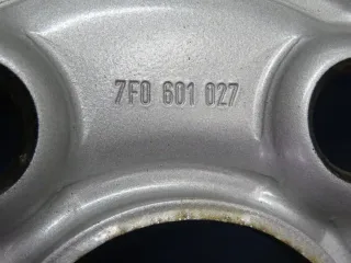 Original VW Bus T5 VW Bus T6 CALIFORNIA 16 Zoll Stahlrad Winterräder 7F0601027 Silber Winterreifen 2x 5,6 mm / 2x 7,2 mm - Bild 5
