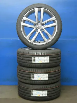 Original VW Golf 7 / Golf 7 Sportsvan / Golf 7 Variant 18 Zoll Salvador Sommerräder Alufelgen 5G0601025AF Anthrazit - Bild 2