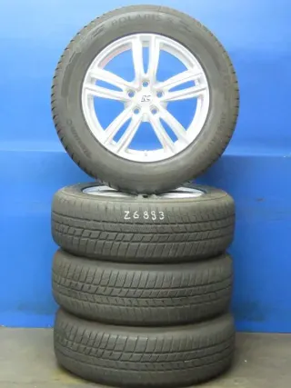 Skoda Kodiaq I + II VW Tiguan II + III VW Tiguan Allspace VW Tayron Seat Tarraco Winterräder Alufelgen 17 Zoll RC27-707 Silber Winterreifen 2x 7,7 mm / 2x 8,6 mm - Bild 2