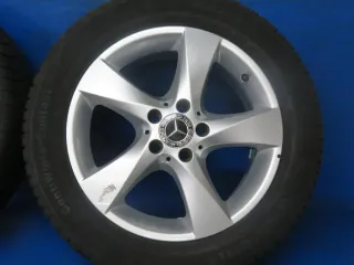 Original Mercedes V-Klasse Typ W447 bis 02/2024 Mercedes Vito Typ 447 Winterräder 17 Zoll 5-Speichen-Rad RDKS Silber Winterreifen gebraucht - Bild 9
