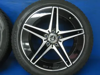 Original Mercedes C-Klasse Limousine 206 Mercedes E-Klasse T-Model 206 18 Zoll AMG-5-Doppelspeichen-Design Winterräder + RDKS Alufelgen A2064011700 Winterreifen - Bild 11