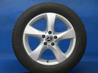 Original Mercedes V-Klasse Typ W447 bis 02/2024 Mercedes Vito Typ 447 Winterräder 17 Zoll 5-Speichen-Rad RDKS Silber Winterreifen gebraucht - Bild 2