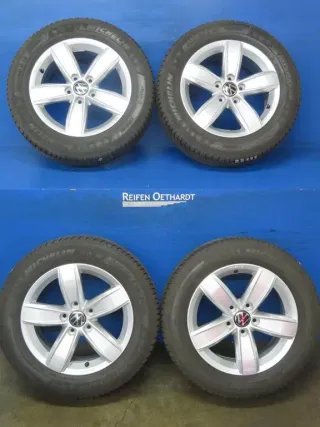 Original VW T-Roc 16 Zoll Corvara Winterräder Alufelgen 2GA601025Q Silber Winterreifen 2x 6,2 mm / 2x 6,7 mm - Bild 15