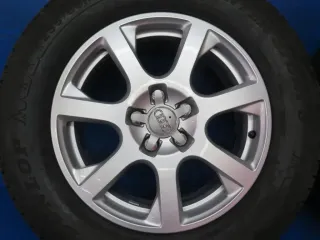 Original Audi Q5 Typ 8R.. 17 Zoll Winterreifen 7-Speichen-Rad Winterräder 8R0601025 Silber Kompletträder - Bild 10