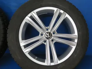 Original VW Tiguan VW Tiguan Allspace 18 Zoll Sebring Winterräder + RDKS 5NA601025M Silber Winterreifen 2x 7 mm 2x 8 mm - Bild 12