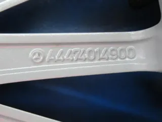 Original Mercedes V-Klasse Typ W447 Mercedes Vito Typ 447 Mercedes Vito Tourer Typ 447 17 Zoll Viel-Speichen-Rad Winterräder + RDKS A4474014900 Silber Winterreifen - Bild 4