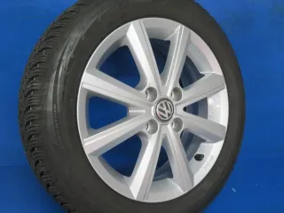 Original VW Up 15 Zoll Merano Winterräder Alufelgen 1S0601025BP Silber Winterreifen 2x 6 mm / 2x 7,6 mm - Bild 3