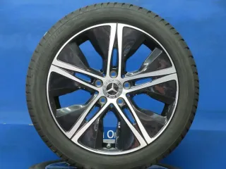 Original Mercedes A-Klasse Mercedes B-Klasse Mercedes CLA 18 Zoll 5-Speichen-Rad Winterräder + RDKS A1774010500 Schwarz Winterreifen - Bild 2