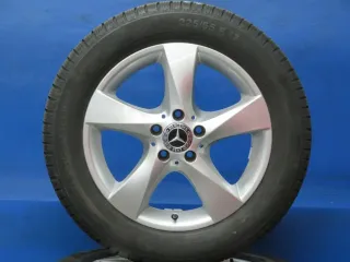 Original Mercedes V-Klasse Typ W447 bis 02/2024 Mercedes Vito Typ 447 Winterräder 17 Zoll 5-Speichen-Rad RDKS Alufelgen A4474012200 Silber Winterreifen 2x 6,2 mm / 2x 6,8 mm - Bild 1