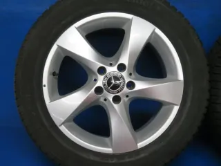 Original Mercedes V-Klasse Typ W447 bis 02/2024 Mercedes Vito Typ 447 Winterräder 17 Zoll 5-Speichen-Rad RDKS Alufelgen A4474012200 Silber Winterreifen 2x 7,3 mm 2x 8 mm - Bild 11