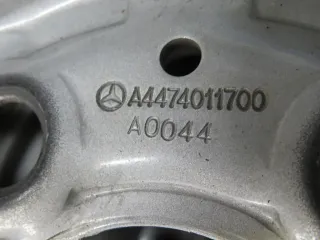 Mercedes V-Klasse Typ W447 bis 02/2024 Mercedes Vito Typ 447 Mercedes Vito Tourer Typ 447 17 Zoll Stahl-Rad Winterräder + RDKS A4474011700 Silber Winterreifen 2x 5,5 mm / 2x 6 mm - Bild 5