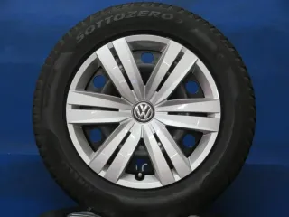 Original VW Touran II 16 Zoll Stahlrad Winterräder 5QA601027.... Schwarz Winterreifen 2x 5 mm / 2x 6,6 mm - Bild 2