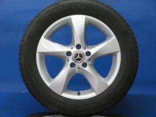 Original Mercedes V-Klasse Typ W447 bis 02/2024 Mercedes Vito Typ 447 Winterräder 17 Zoll 5-Speichen-Rad RDKS Silber Winterreifen gebraucht - Bild 2