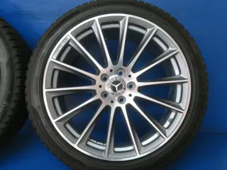 Original Mercedes S-Klasse Typ 223 Alufelgen 20 Zoll AMG-Vielspeichen-Rad Winterräder + RDKS A2234011500 Silber Winterreifen 4x 7,3 mm - Bild 11