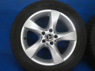 Original Mercedes V-Klasse Typ W447 bis 02/2024 Mercedes Vito Typ 447 Winterräder 17 Zoll 5-Speichen-Rad RDKS Silber Winterreifen gebraucht - Bild 11