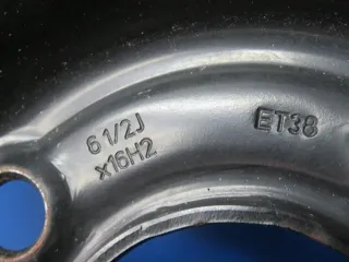 Original Opel Corsa Typ U 16 Zoll Stahlrad Winterräder 214R-0722-12 Schwarz Winterreifen 2x 5 mm / 2x 7 mm - Bild 7