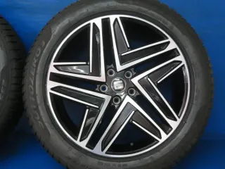 Original Seat Tarraco 19 Zoll Exclusive Winterräder Alufelgen 5FJ601025A Schwarz Winterreifen - Bild 9