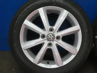 Original VW Up 15 Zoll Merano Winterräder Alufelgen 1S0601025BP Silber Winterreifen 2x 6 mm / 2x 7,6 mm - Bild 14