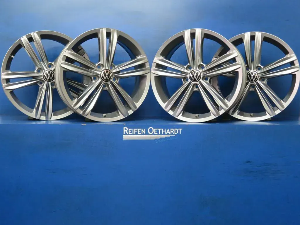 Original VW Tiguan II Typ 5N... VW Tiguan Allspace II Typ 5N.... Alufelgen 18 Zoll Sebring 5NA601025M + Nabendeckel - Bild 1