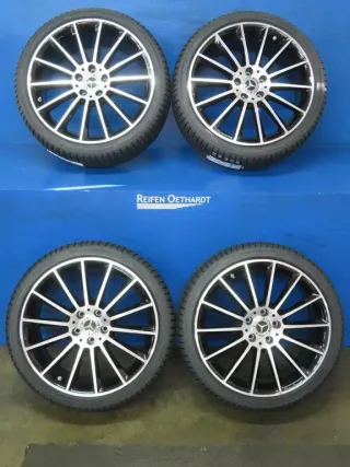 Original AMG CLA 35 Coupé Typ: C118 AMG CLA 35 Shooting Brake Typ: X118 19 Zoll AMG Vielspeiche Winterräder + RDKS Alufelgen A1184010300 Schwarz Winterreifen neu - Bild 17