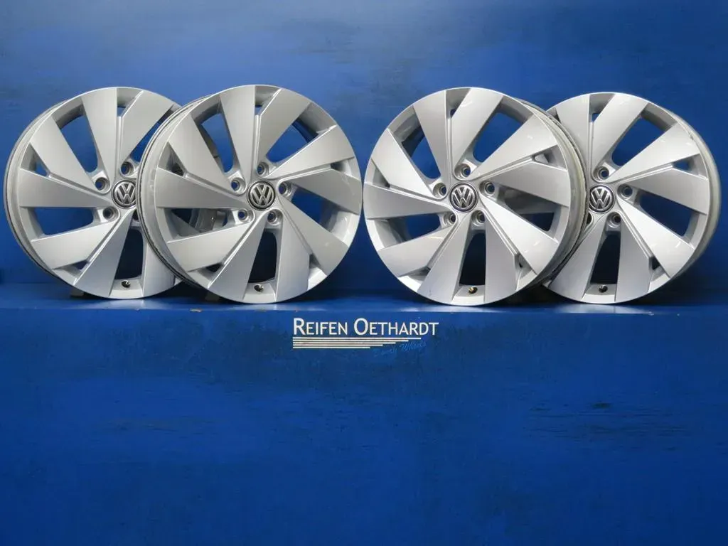 Original VW Golf 8 Typ CD / 5H... VW Golf 8 Variant Alufelgen 17 Zoll Belmont 5H0601025B + Nabendeckel - Bild 1