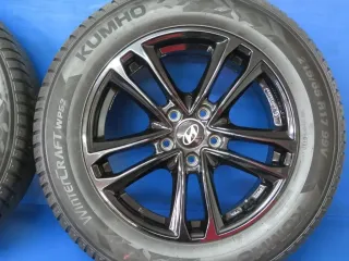 Original Hyundai Tucson Typ NX4 Winterräder Alufelgen 17 Zoll 5-Doppelspeichen-Design Winterräder + RDKS KH27 7517 Schwarz Winterreifen 2x 6,3 mm / 2x 7 mm - Bild 12