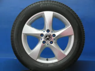 Original Mercedes V-Klasse Typ W447 bis 02/2024 Mercedes Vito Typ 447 Winterräder 17 Zoll 5-Speichen-Rad RDKS Alufelgen A4474012200 Silber Winterreifen 4x 7,7 mm - Bild 1