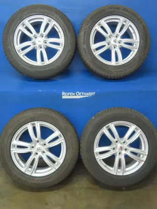 Skoda Kodiaq I + II VW Tiguan II + III VW Tiguan Allspace VW Tayron Seat Tarraco Winterräder Alufelgen 17 Zoll RC27-707 Silber Winterreifen 2x 7,7 mm / 2x 8,6 mm - Bild 16