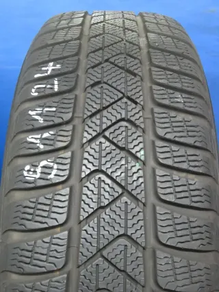 Original VW Touran II 16 Zoll Stahlrad Winterräder 5QA601027.... Schwarz Winterreifen Pirelli 2x 6,8 mm / 2x 7,2 mm - Bild 9