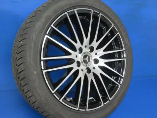 Original C-Klasse Limousine Typ W206 / T-Modell Typ S206 18 Zoll 10-Speichen-Rad Winterräder + RDKS Alufelgen A2064014900 Schwarz Winterreifen - Bild 3