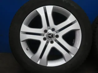 Original Mercedes ML Typ 164 19 Zoll 5-Doppelspeichen-Rad Winterräder + RDKS Alufelgen A1644014802 Silber Winterreifen 4x 8 mm - Bild 13