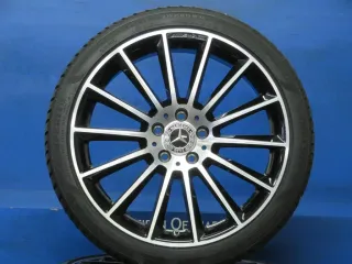 Original Mercedes A-Klasse AMG A35 + 4Matic 19 Zoll AMG Vielspeiche Winterräder + RDKS Alufelgen A1774011900 Schwarz  Winterreifen 4x 8 mm - Bild 2