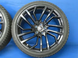 Original Audi RS5 Audi RS4 20 Zoll 5-Segmentspeichen-Evo Winterräder + RDKS Alufelgen 8W0601025FE Schwarz Winterreifen 4x 5,5 mm - Bild 11