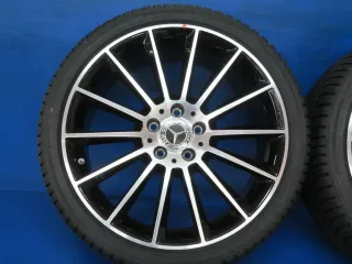 Original AMG CLA 35 Coupé Typ: C118 AMG CLA 35 Shooting Brake Typ: X118 19 Zoll AMG Vielspeiche Winterräder + RDKS Alufelgen A1184010300 Schwarz Winterreifen neu - Bild 11