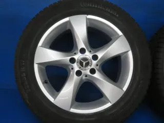 Original Mercedes V-Klasse Typ W447 bis 02/2024 Mercedes Vito Typ 447 Winterräder 17 Zoll 5-Speichen-Rad RDKS Silber Winterreifen gebraucht - Bild 10