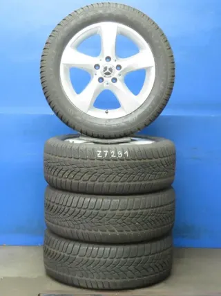 Original Mercedes V-Klasse Typ W447 bis 02/2024 Mercedes Vito Typ 447 Winterräder 17 Zoll 5-Speichen-Rad RDKS Silber Winterreifen gebraucht - Bild 1