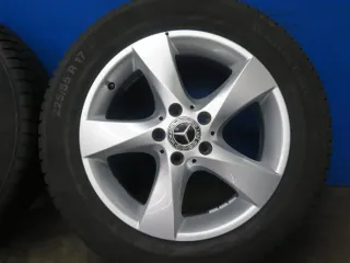 Original Mercedes V-Klasse Typ W447 bis 02/2024 Mercedes Vito Typ 447 Winterräder 17 Zoll 5-Speichen-Rad RDKS Silber Winterreifen gebraucht - Bild 13