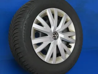 Original Skoda Karoq 16 Zoll Stahlrad Winterräder 5Q0601027CA/CB Schwarz Winterreifen 2x 5,4 mm / 2x 7 mm - Bild 3