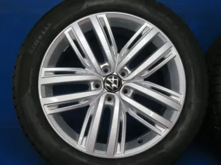 Original VW Tiguan VW Tiguan Allspace 19 Zoll Auckland Winterräder 5NA601025F Silber 4x 8,3 mm Winterreifen Alufelgen 5NA601025N - Bild 11
