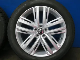 Original VW Tiguan VW Tiguan Allspace 19 Zoll Auckland Winterräder 5NA601025F Silber 4x 8,3 mm Winterreifen Alufelgen 5NA601025N - Bild 12