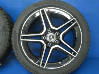 Original Mercedes A-Klasse Mercedes B-Klasse Mercedes CLA 18 Zoll 5-Doppelspeichen-Rad Winterräder + RDKS A1774011500 Schwarz Winterreifen neu - Bild 8