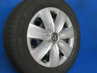 Original VW T-Roc Audi Q2 16 Zoll Stahlräder Winterräder 5Q0601027.. Schwarz Winterreifen Michelin 4x 7,5 mm Kompletträder - Bild 3