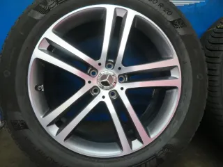 Original Mercedes GLE SUV + Coupe Typ: V167 + C167 20 Zoll 5-Doppelspeichen-Rad Winterräder + RDKS Alufelgen A1674012400 + 2500 Grau Michelin Winterreifen 2x 6 mm 2x 7 mm - Bild 16