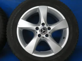 Original Mercedes V-Klasse Typ W447 bis 02/2024 Mercedes Vito Typ 447 Winterräder 17 Zoll 5-Speichen-Rad RDKS Silber Winterreifen gebraucht - Bild 6