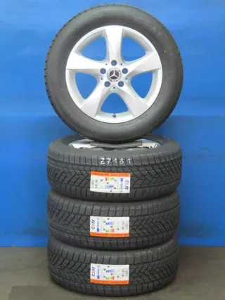 Original Mercedes V-Klasse Typ W447 bis 02/2024 Mercedes Vito Typ 447 Mercedes Vito Tourer Typ 447 17 Zoll 5-Speichen-Rad Winterräder + RDKS Alufelgen A4474014800 Silber - Bild 2