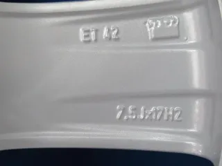 Original Mercedes SLK Typ 172 17 Zoll 5-Speichen-Rad Winterräder + RDKS Alufelgen A1724013602 Silber Winterreifen 2x 6,4 mm 2x 7,6 mm - Bild 6