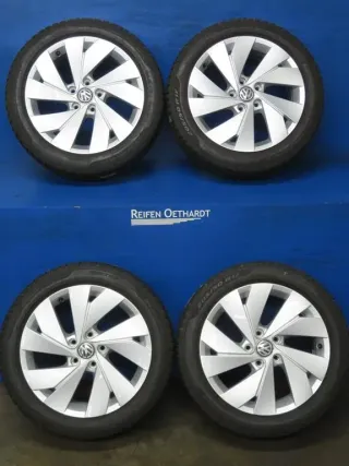 Original VW Golf 8 17 Zoll Belmond Winterräder Alufelgen 5H0601025B Silber Winterreifen 2x 6 mm / 2x 6,3 mm - Bild 15