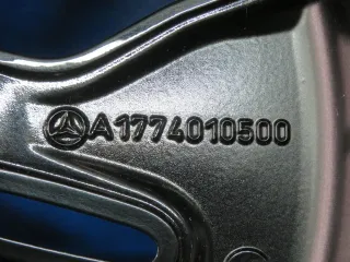 Original Mercedes A-Klasse Mercedes B-Klasse Mercedes CLA 18 Zoll 5-Speichen-Rad Winterräder + RDKS A1774010500 Schwarz Winterreifen - Bild 5