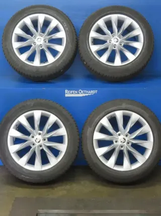 Original Skoda Enyaq 80 / 80X / 85 / 85X / RS Typ NY Skoda Elroq 19 Zoll Crystal Winterräder Alufelgen 5LA601025 Silber Winterreifen 2x 7,8mm 2x 5,5 mm - Bild 17