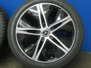 Original Mercedes A-Klasse Mercedes B-Klasse Mercedes CLA 18 Zoll 5-Speichen-Rad Winterräder + RDKS A1774010500 Schwarz Winterreifen - Bild 16